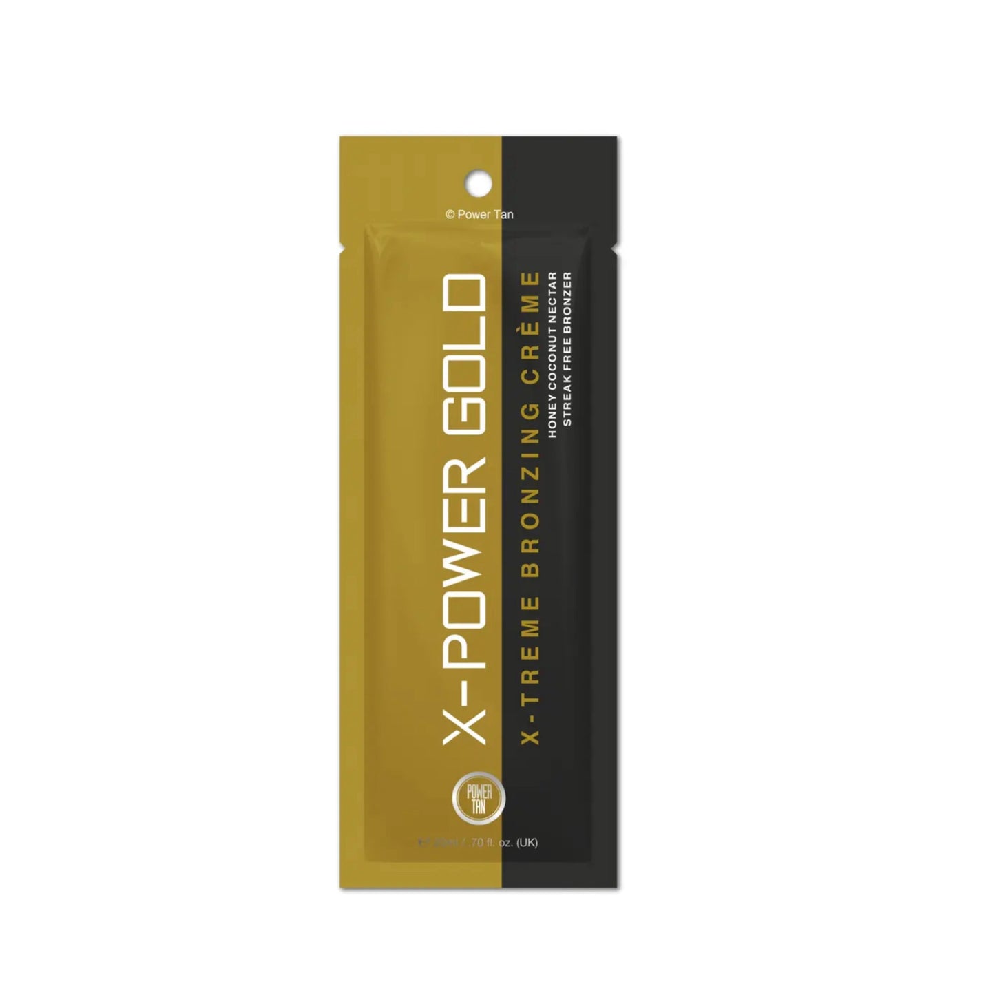 Power Tan  X-Power Gold Bronzing Sunbed Tanning Accelerator Lotion Sachet 20ml