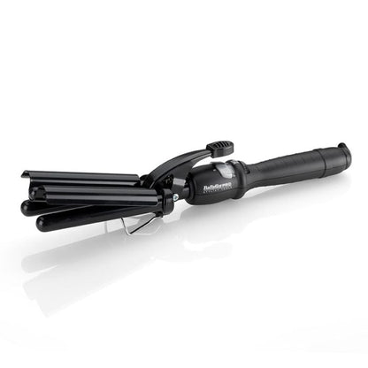 BaByliss Pro Porcelain Triple Barrel Waver Tong - Black