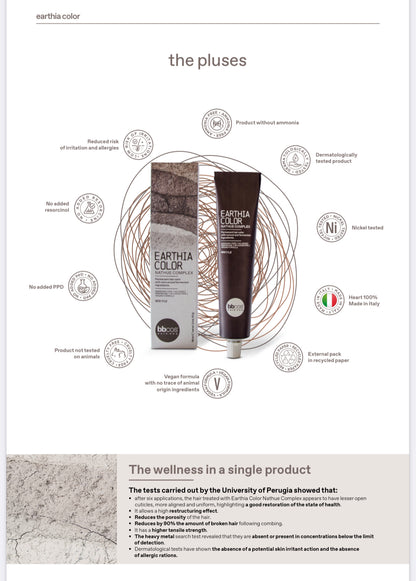 MHP- Italian Earthia Colour 100ml tube ( No PPD, No Ammonia, No Resorcin) Vegan