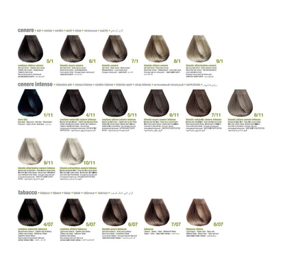 MHP BBCOS KERATIN COLOUR CHART