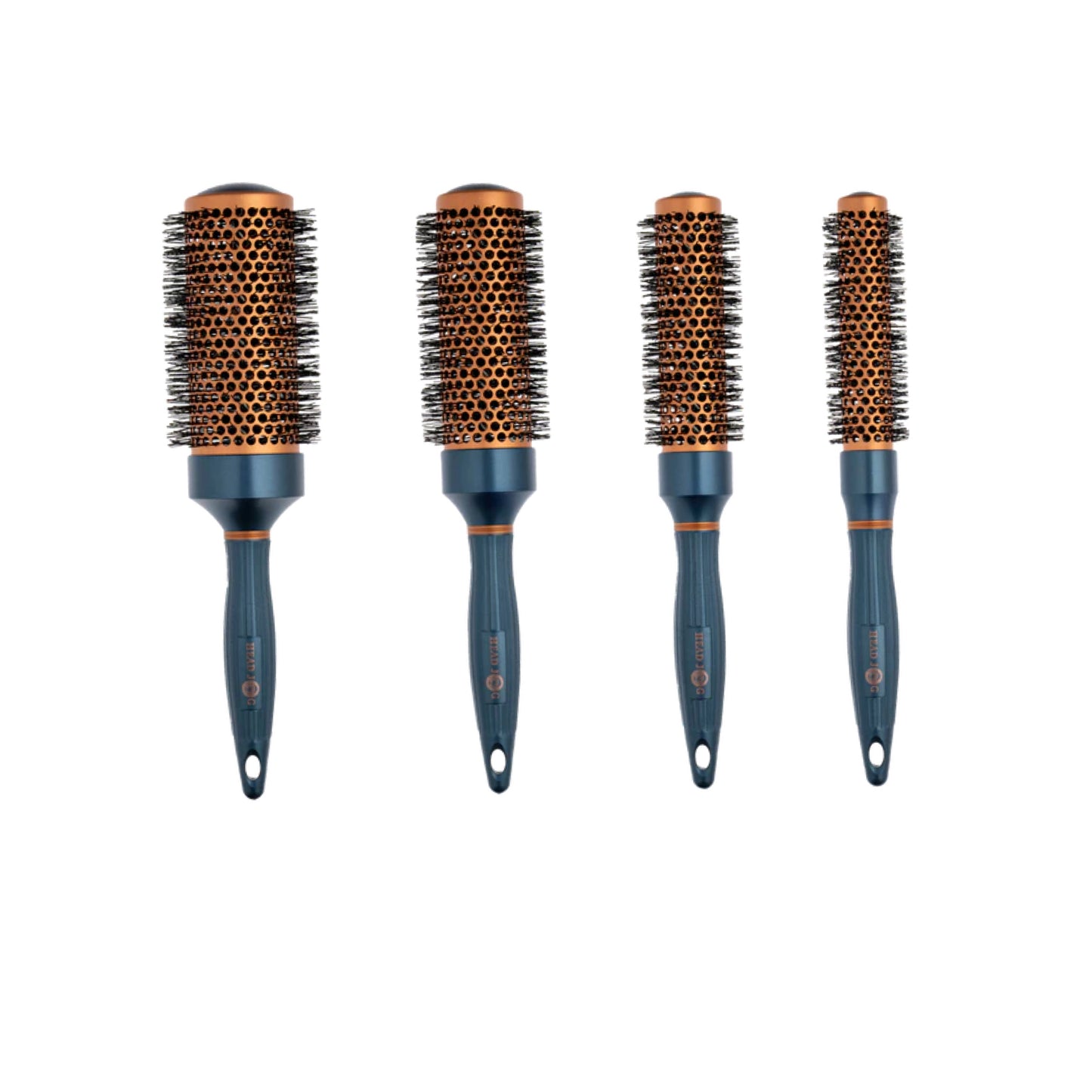 Head Jog 82 Twilight Blue XL Extra Long Barrel Hair Brush, 25mm