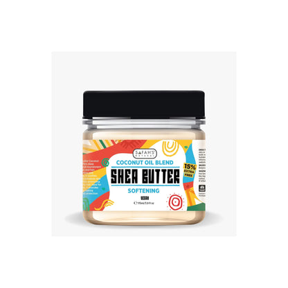 Safahs Natural Coconut Oil Shea Butter 50ml 115ml & 250ml
