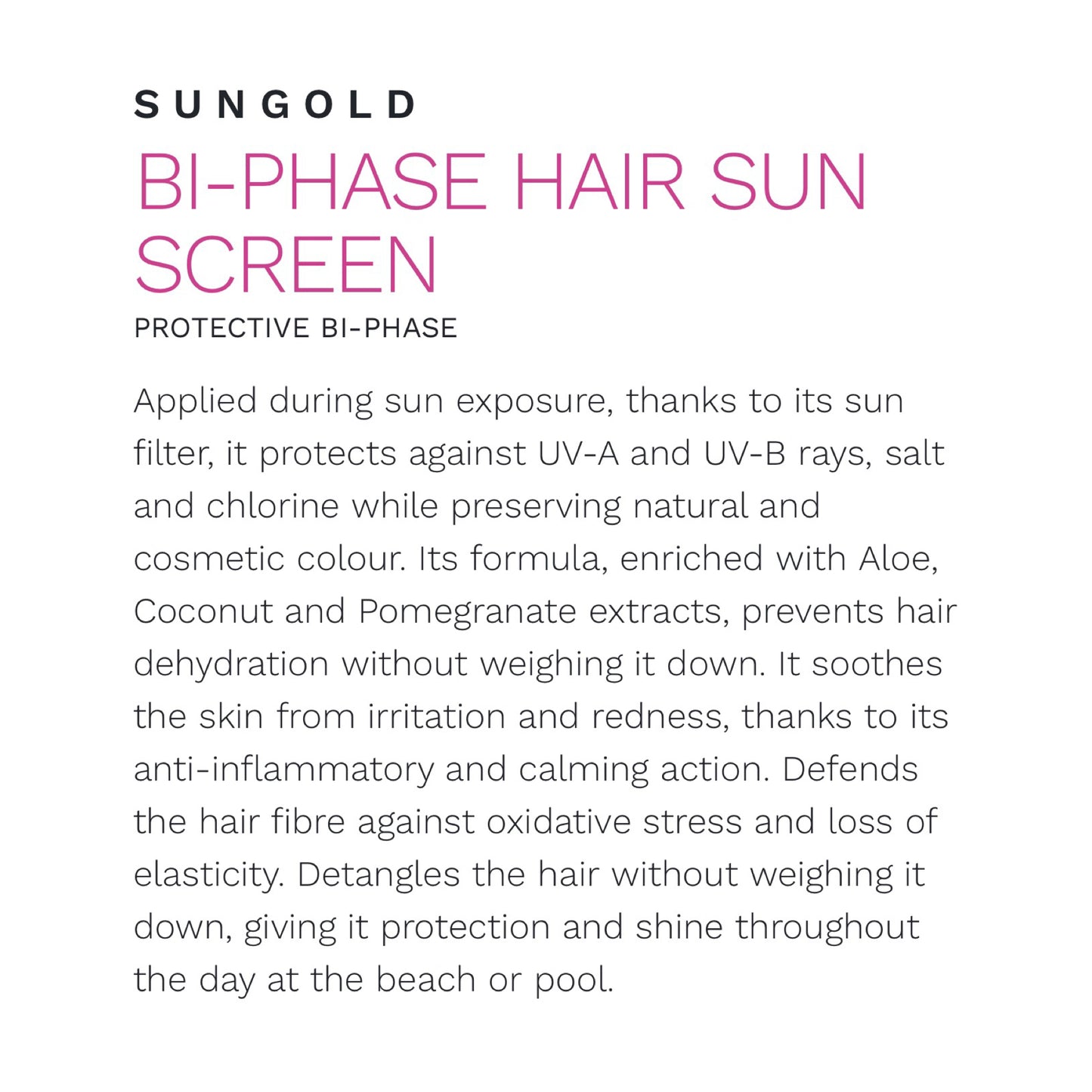 BBCOS Sungold Bi-Phase Hair Sunscreen 200ml