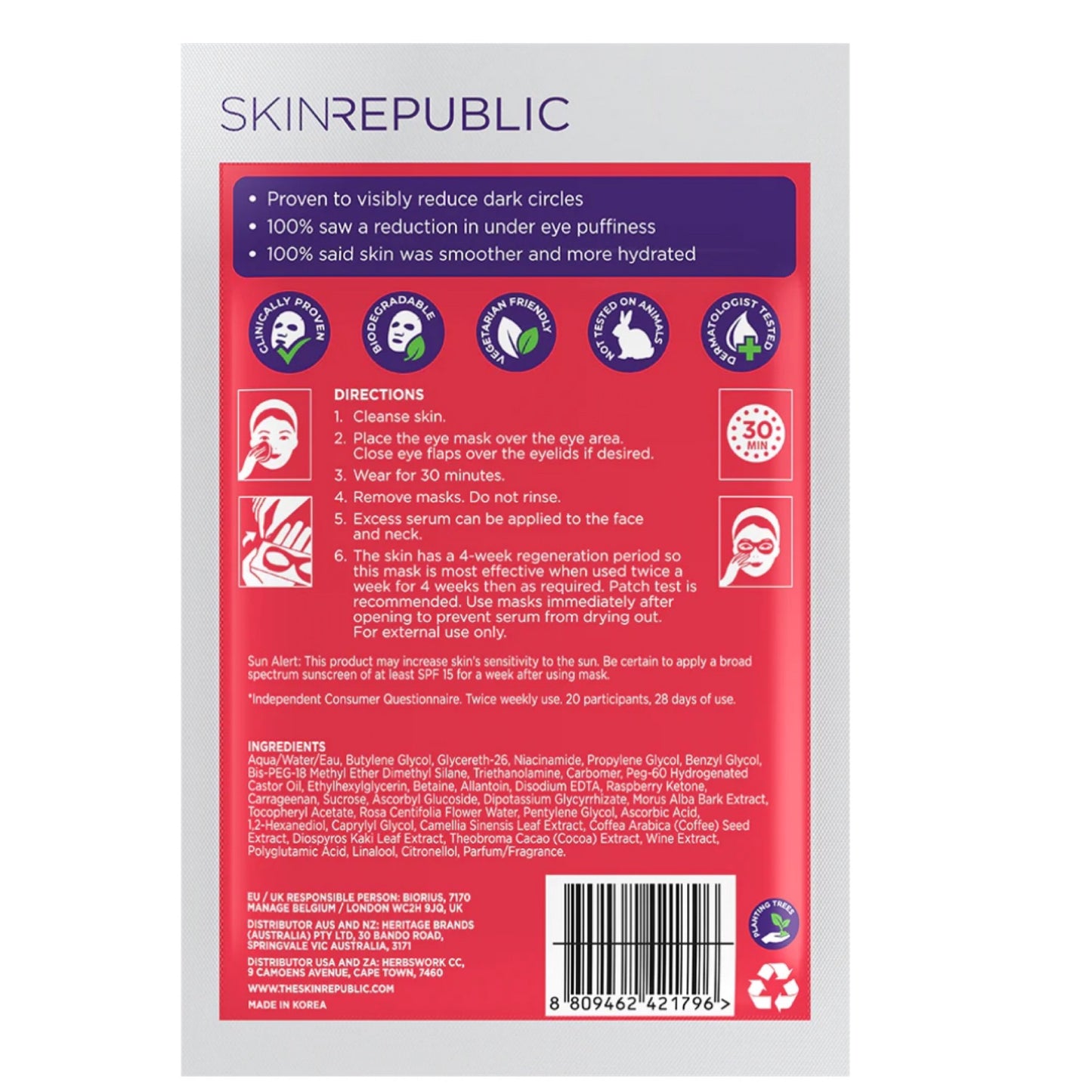 Skin Republic Brightening Eye Mask