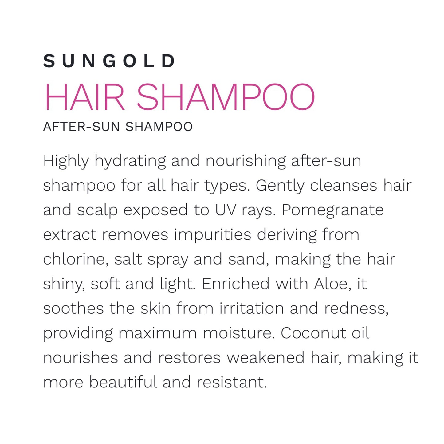 BBCos Sungold Hair Shampoo 200ml
