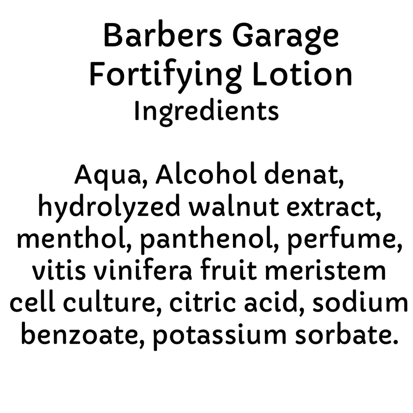 Barbers Garage Fortifying Stem Cell Lotion (100ml)