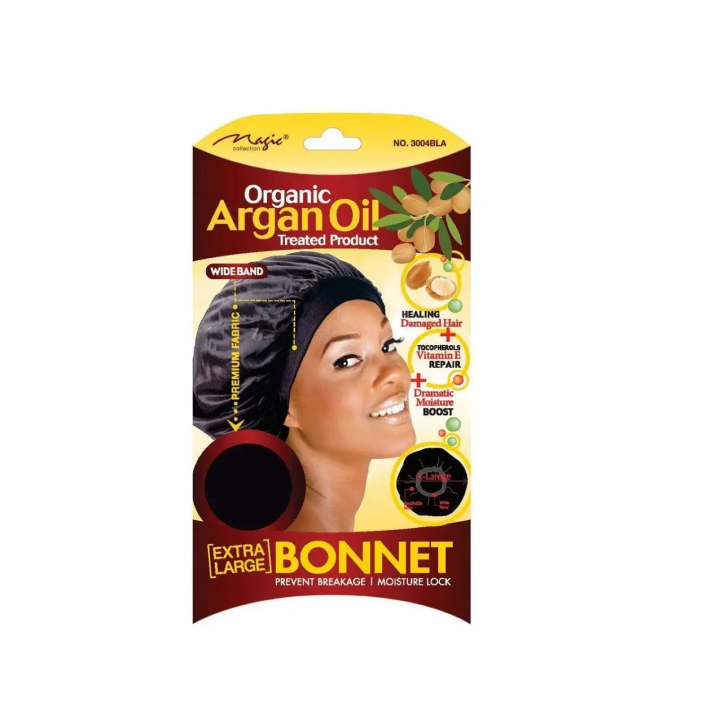 Magic Collection Women’s Argan Oil Treated Extra Large Bonnet