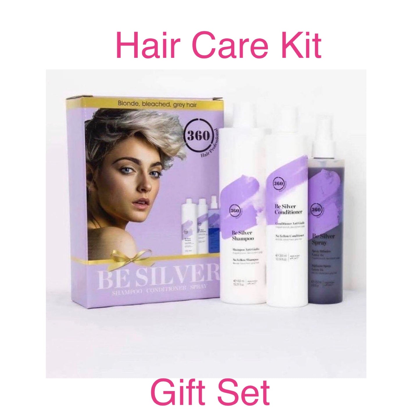 MHP- Italian Hair Professional Be Silver Kit 3 products) Gift Set