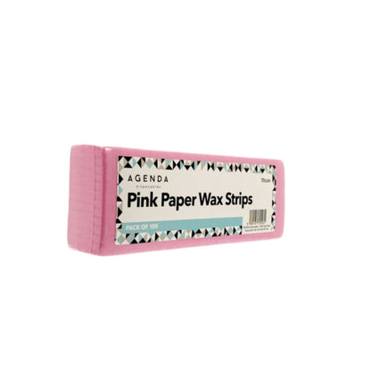 Agenda Pink Paper Wax Strips pack 100