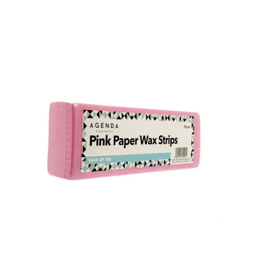 Agenda Pink Paper Wax Strips pack 100