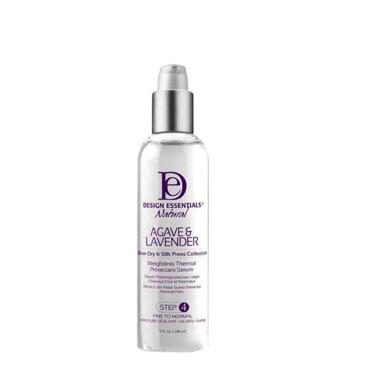 Design Essentials Agave & Lavender Weightless Thermal Protectant Serum 118ml Blow Dry & Silk Press Collection