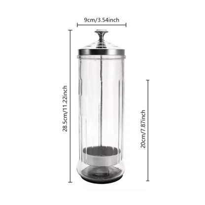Professional Disinfecting Large Glass Jar Barbers Hairdressers Beautician ( 2 pack)