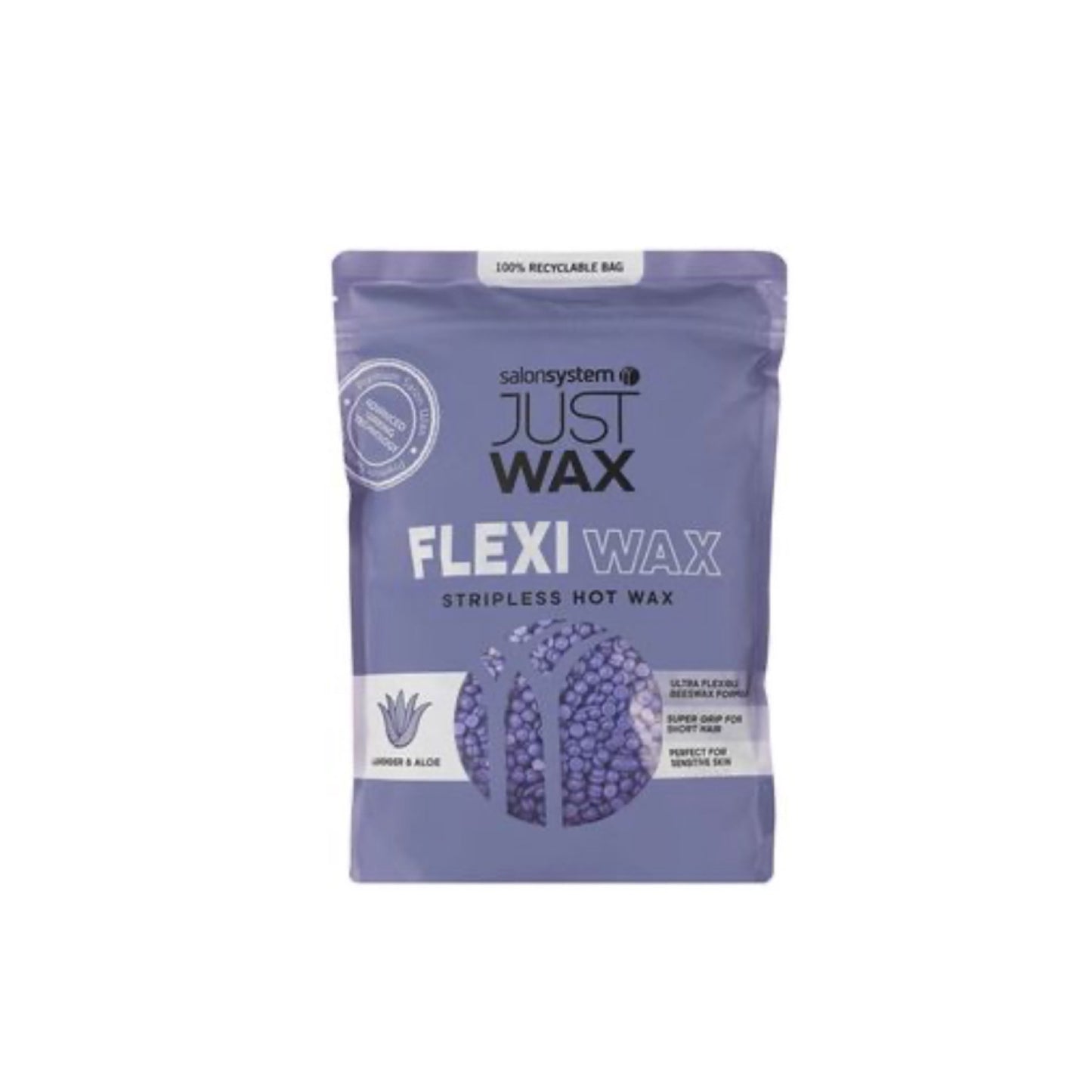 Salon Systems Just Wax Flexiwax Sensitive Lavender & Aloe Stripless Hot Wax Beads (700g)