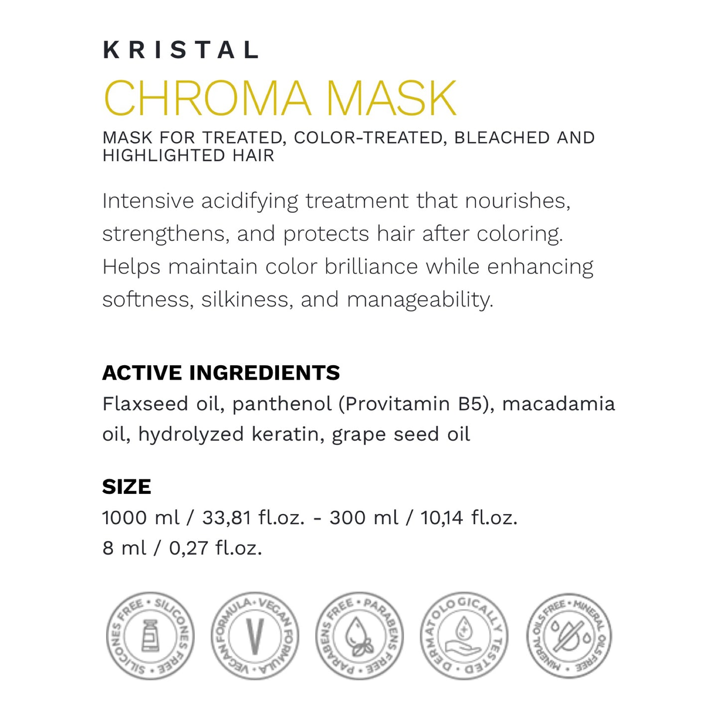 BBCOS Kristal Chroma Mask 300ml & 1000ml