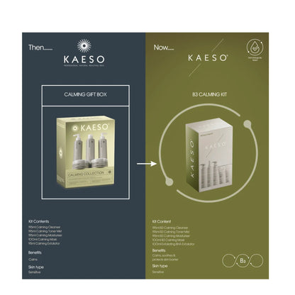 KAESO B3 Calming Collection Skincare Set (5items) Skin Type Sensitive NEW