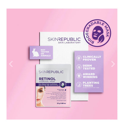 Skin Republic Retinol Hydrogel Biodegradable Face Sheet Mask