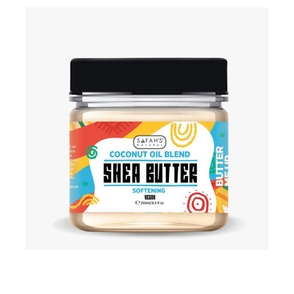 Safahs Natural Coconut Oil Shea Butter 50ml 115ml & 250ml