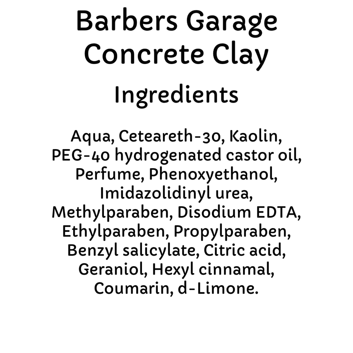 Barbers Garage Concrete Clay (100g)