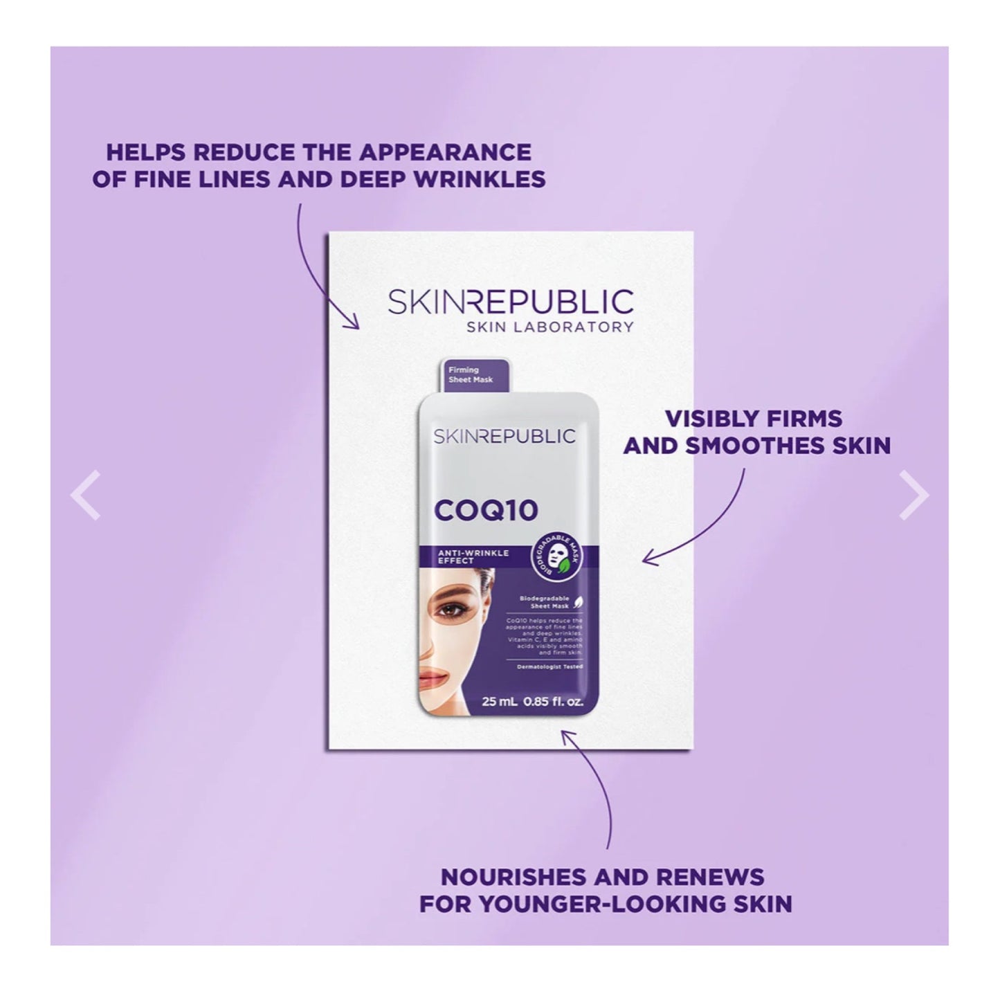 Skin Republic CoQ10 Anti-Wrinkle Effect Face Sheet Mask