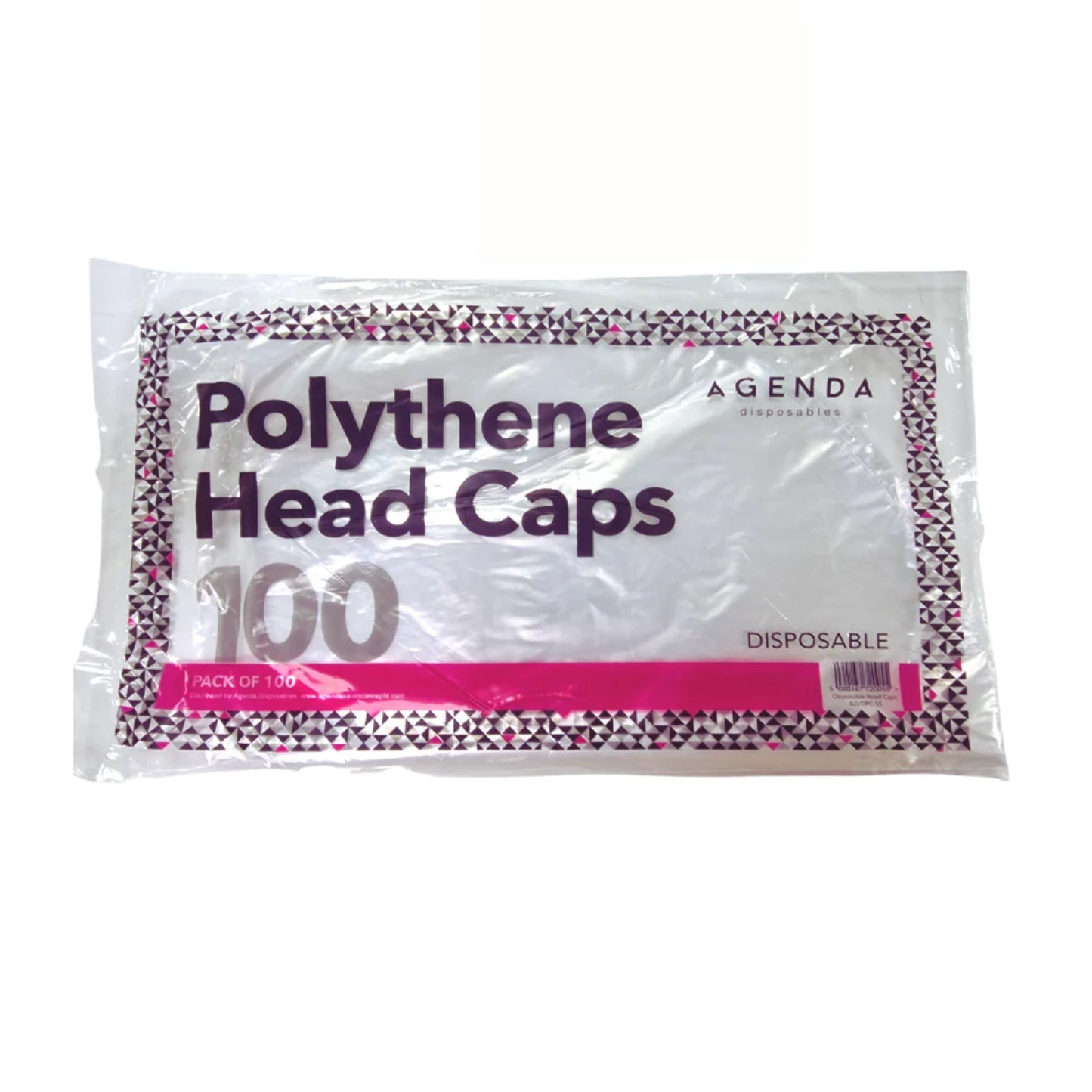 AGENDA Polythene Head Caps Disposable 100qty