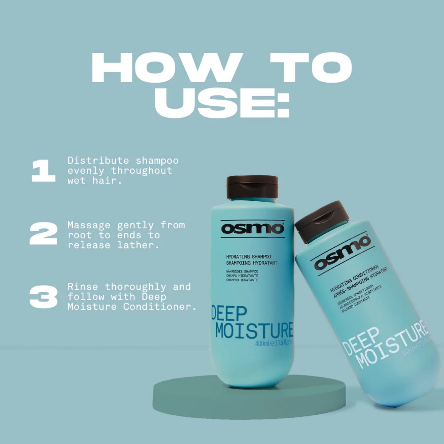 Osmo Deep Moisture Hydrating Shampoo (1000ml)
