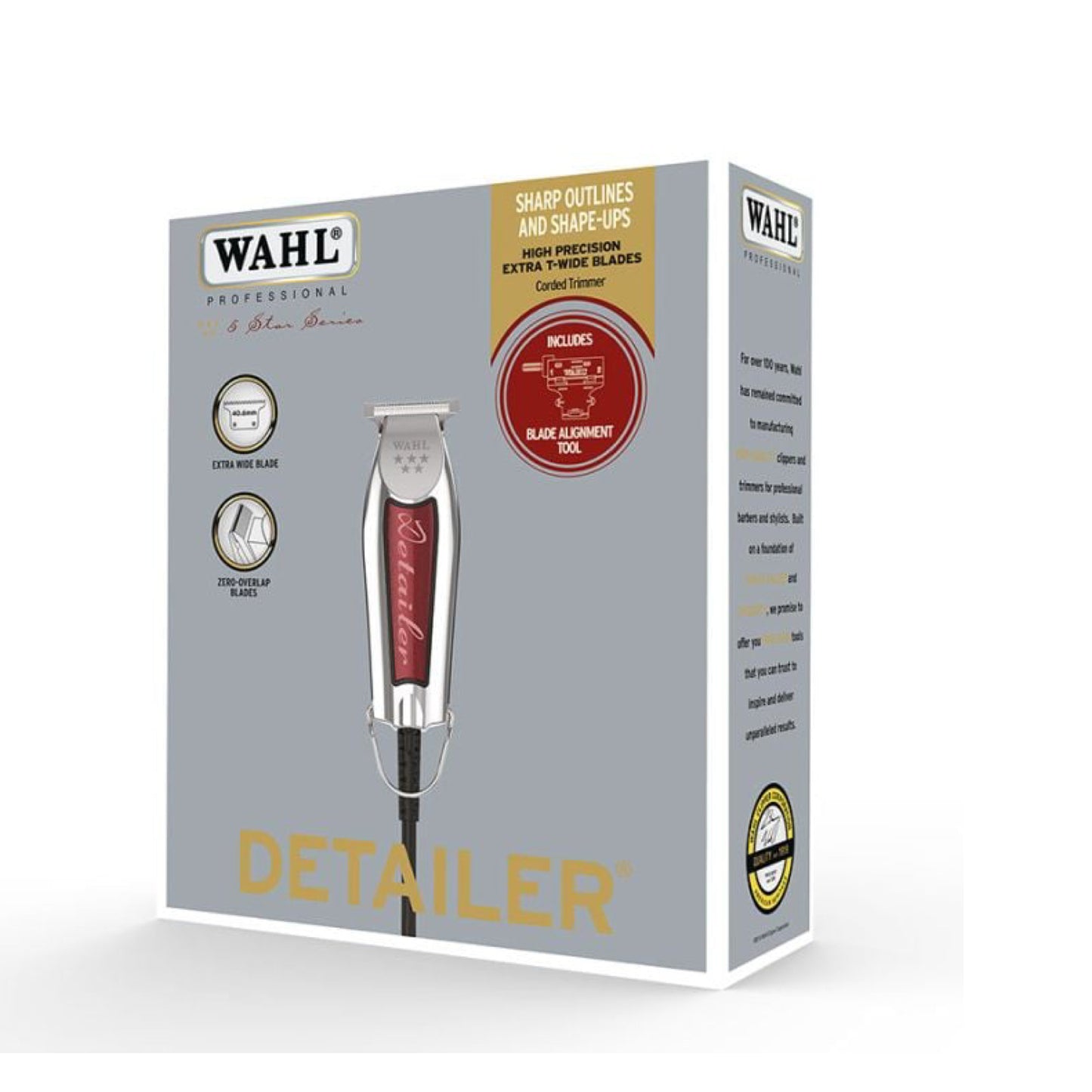 Wahl 5 Star Detailer Trimmer with Extra Wide Blade