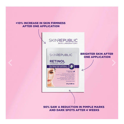 Skin Republic Retinol Hydrogel Biodegradable Face Sheet Mask