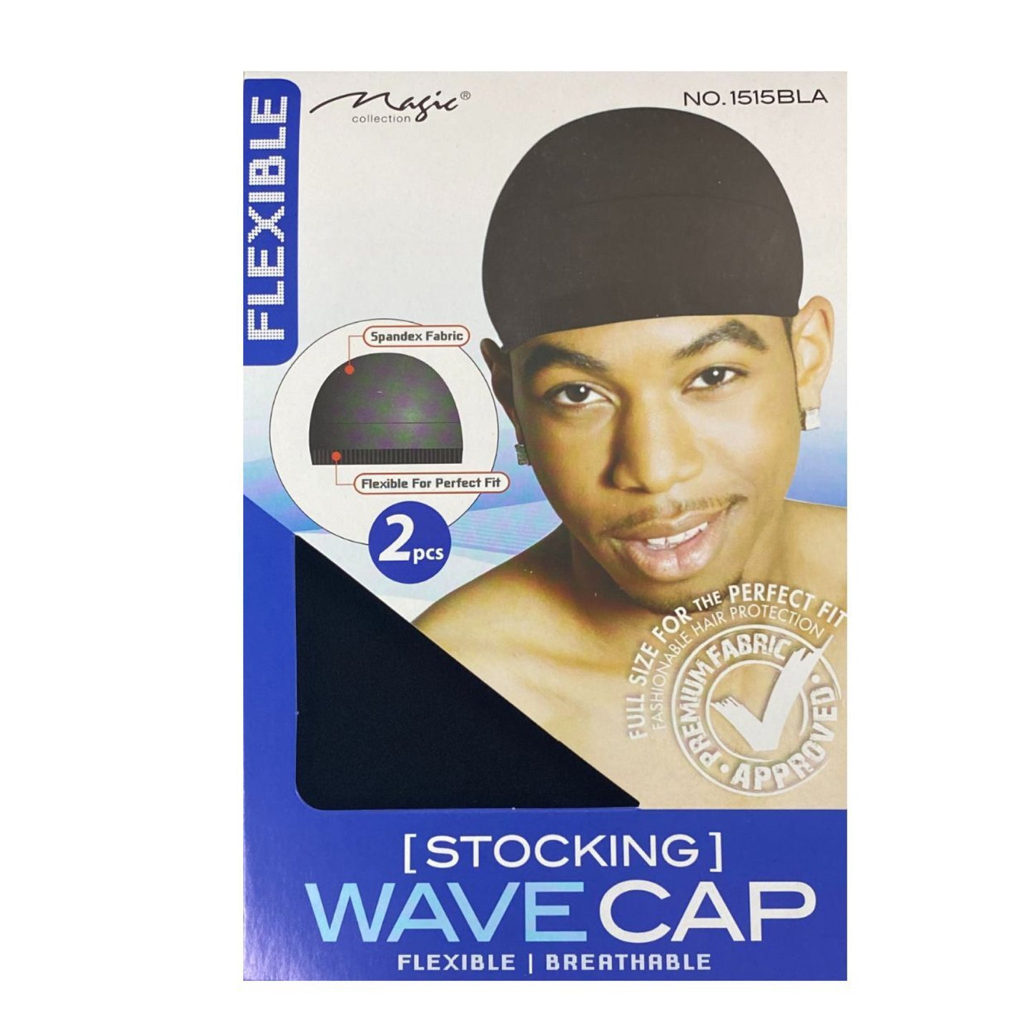 Magic Collection Flexible Stocking Wave Cap black