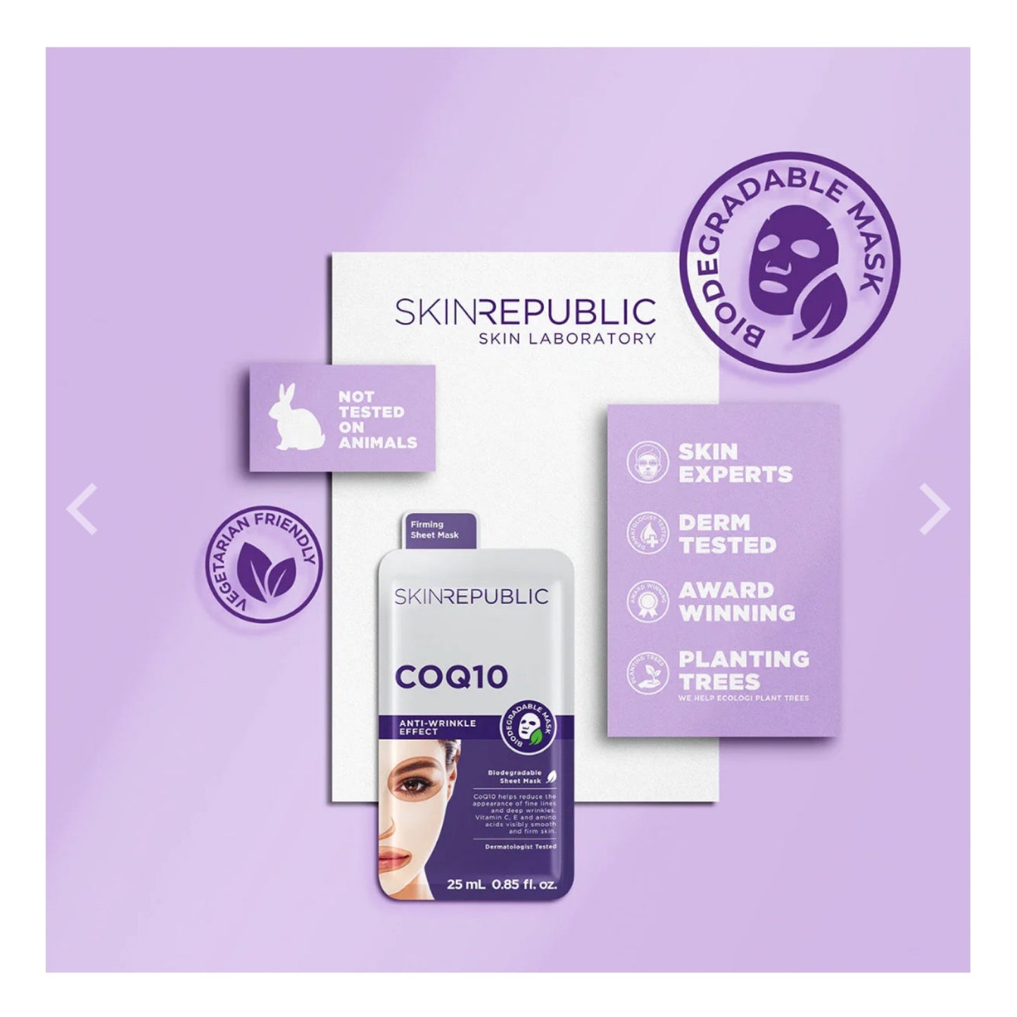 Skin Republic CoQ10 Anti-Wrinkle Effect Face Sheet Mask