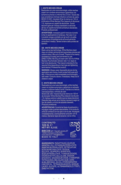 MHP- Italian White Meche Cream Bleach 100ml (Lift 5 levels)