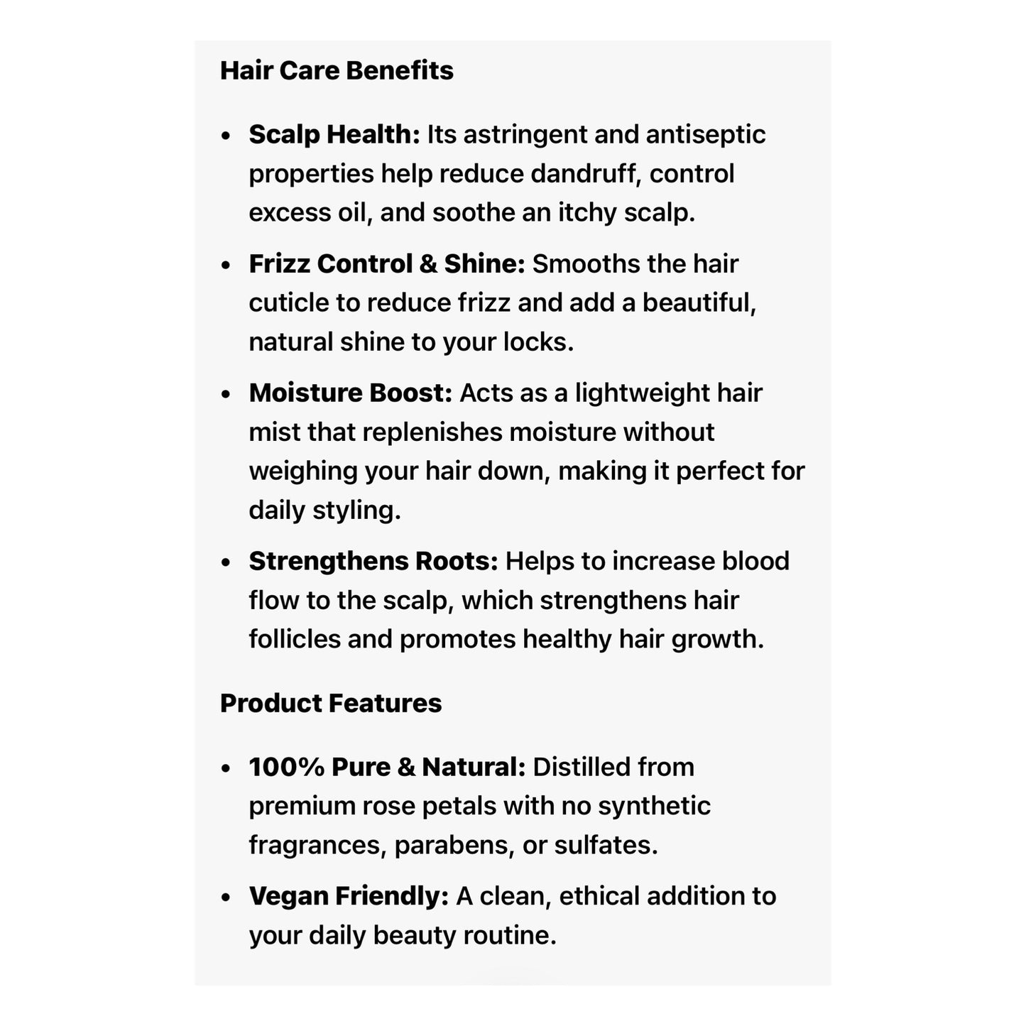 Safahs Pure Rose Water for Healthy Skin, Hair & Scalp 250ml