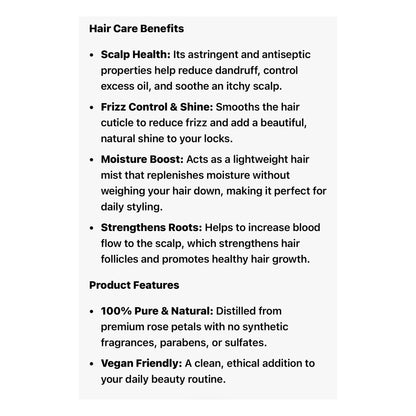 Safahs Pure Rose Water for Healthy Skin, Hair & Scalp 250ml