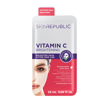 Skin Republic Vitamin C Brightening biodegradable Face Mask