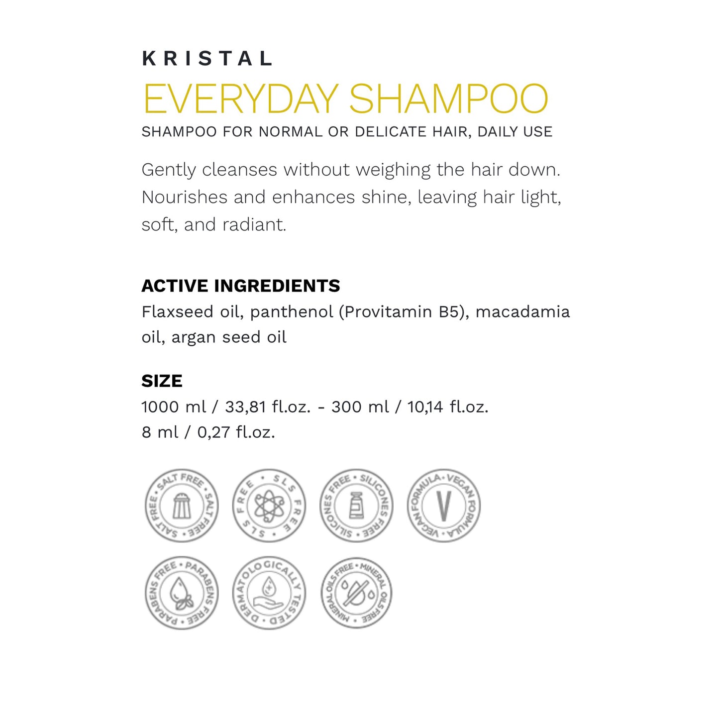 BBCOS Kristal Everyday Shampoo 300ml & 1000ml