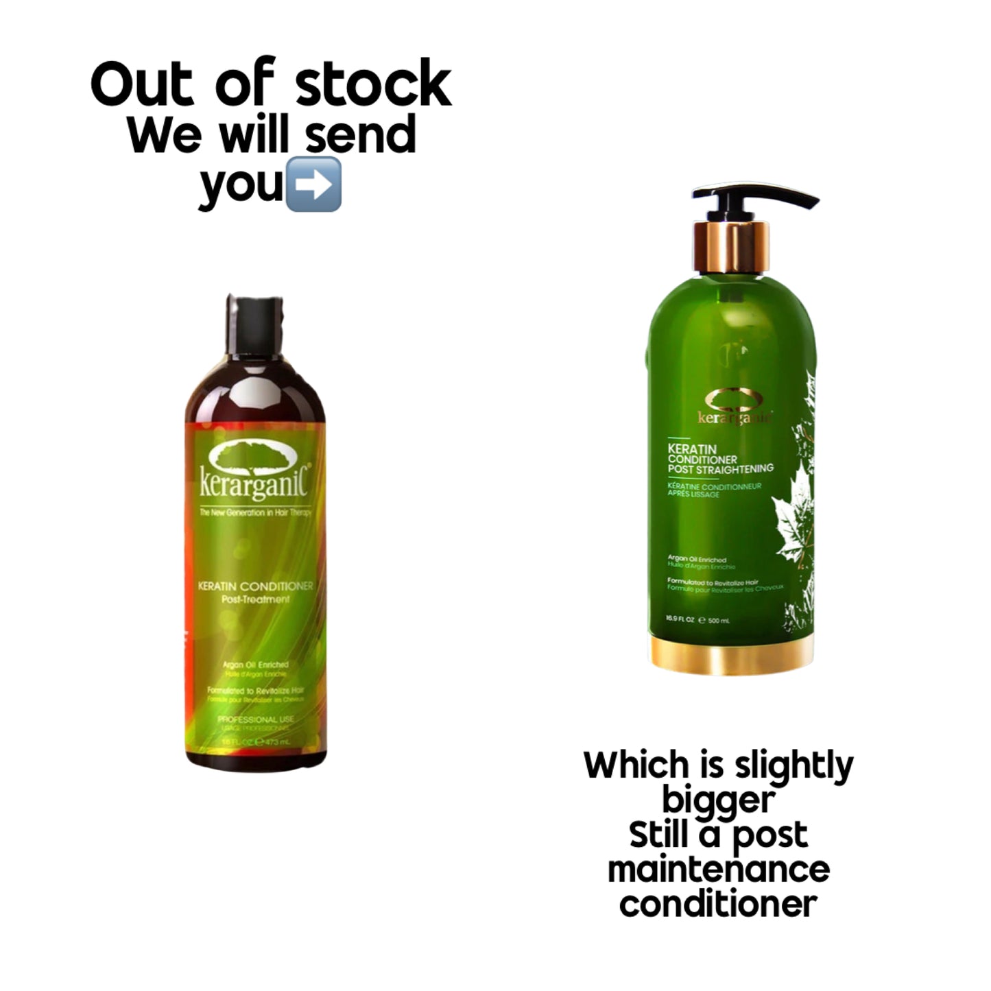 Kerarganic Keratin Maintenance Conditioner see photo