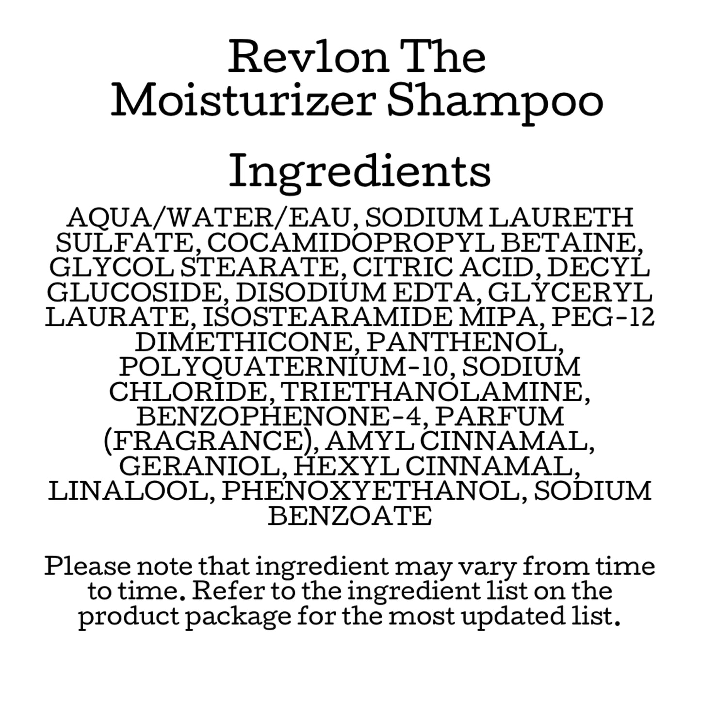 Revlon PRO YOU The Moisturizer Shampoo 1000ml By Revlon Professional