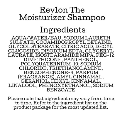 Revlon PRO YOU The Moisturizer Shampoo 1000ml By Revlon Professional