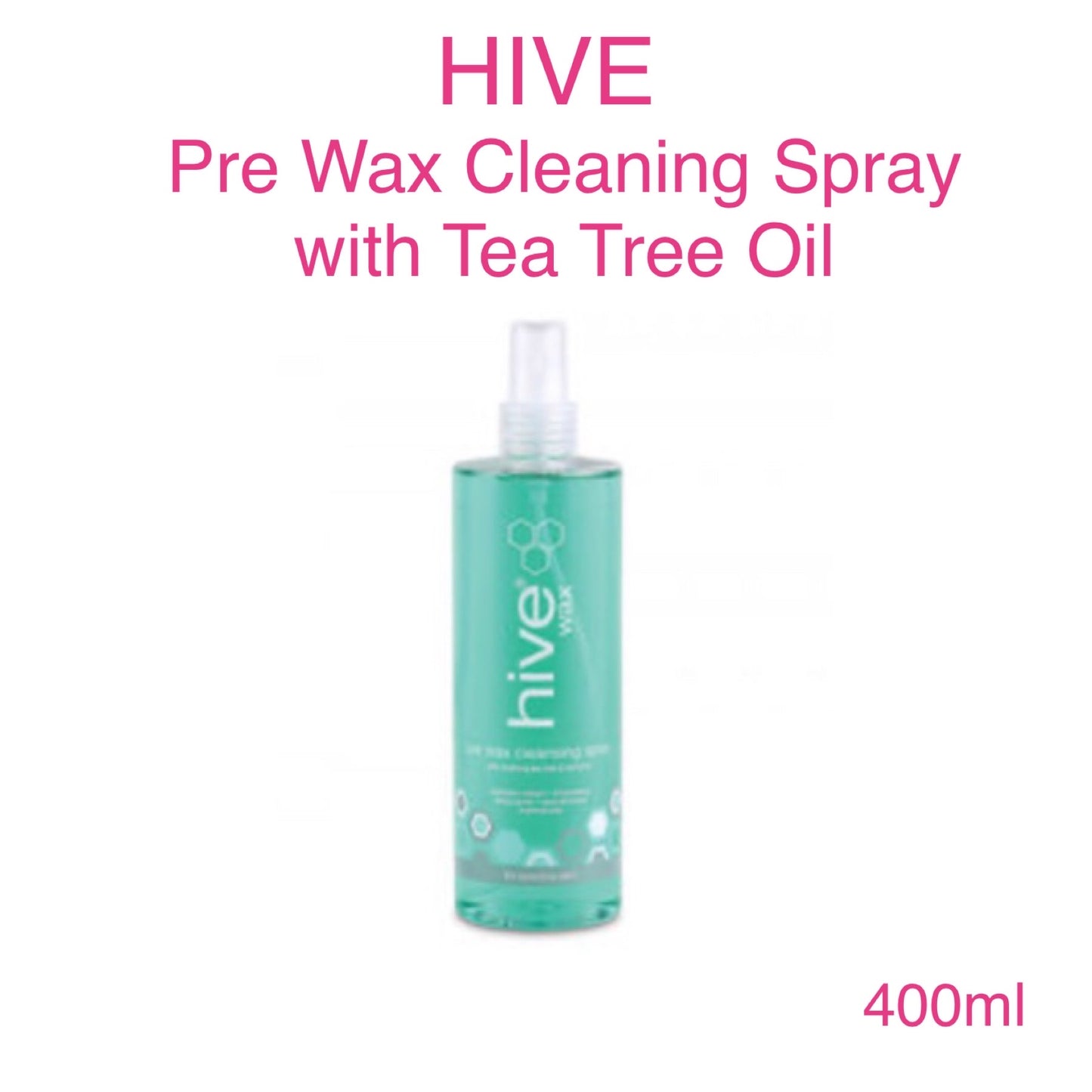 Hive Pre Wax Cleaning Spray with Tea Tree Oil 400ml