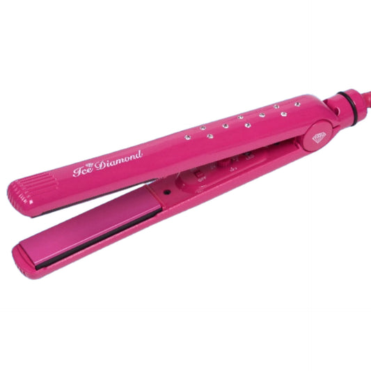 Ice Diamond Professional Hair Straightener Pink
