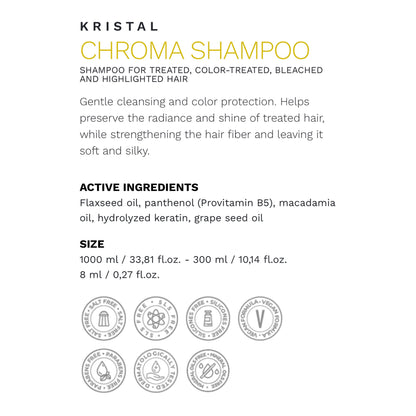 BBCOS Kristal Chroma Shampoo 300ml & 1000ml