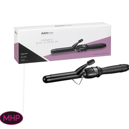 BaByliss PRO Ceramic Dial-A-Heat Tong 24mm