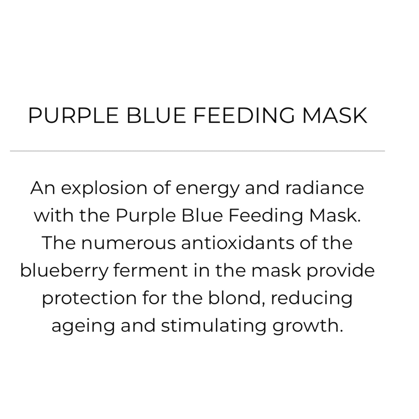 MHP- Italian BBCOS Emphasis Purple Blue Feeding Mask 250ml & 1000ml