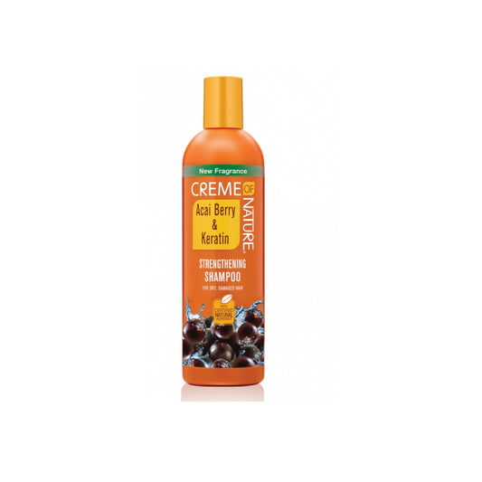 Acai Berry & Keratin Strengthening Shampoo Certified Natural Ingredients 354ml