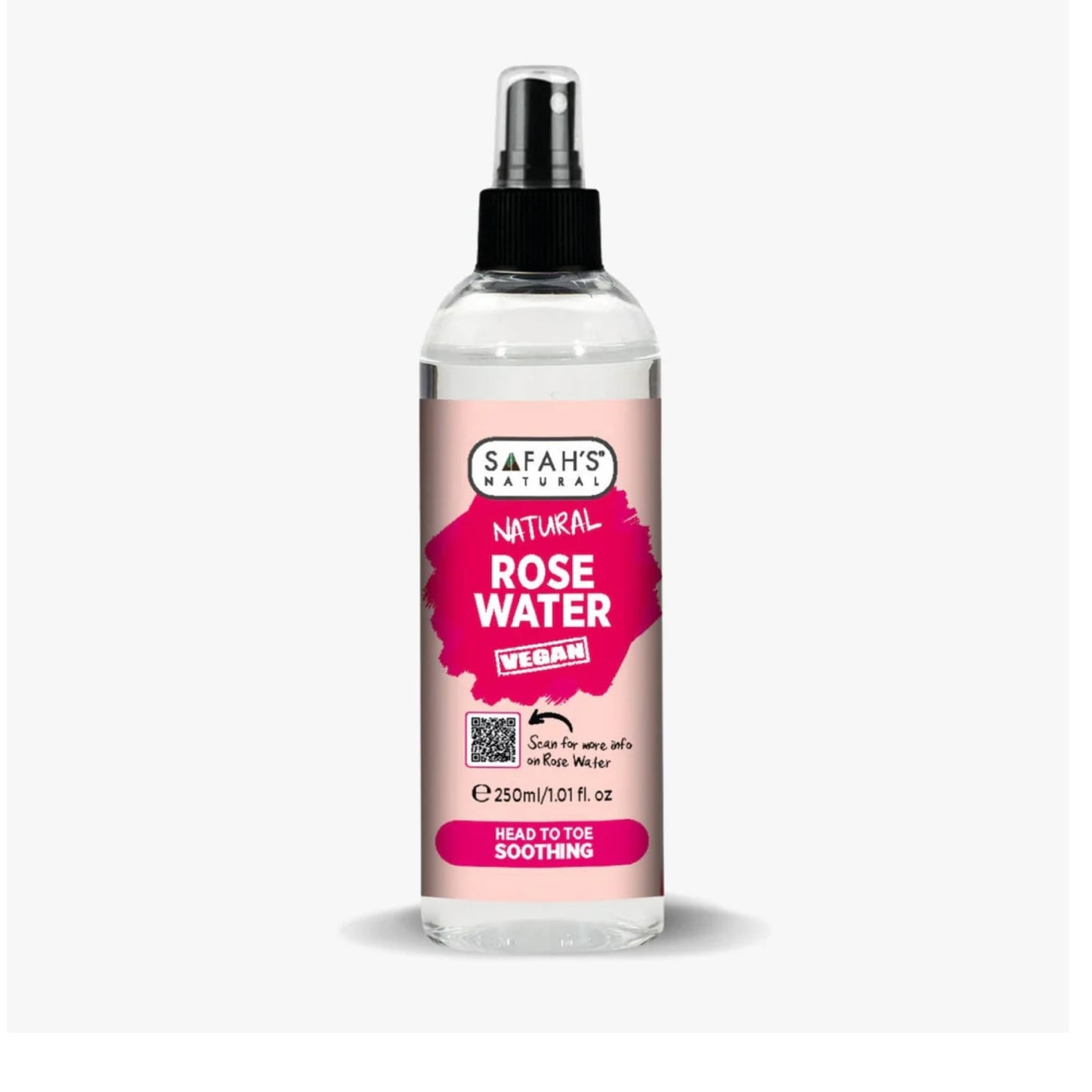 Safahs Pure Rose Water for Healthy Skin, Hair & Scalp 250ml