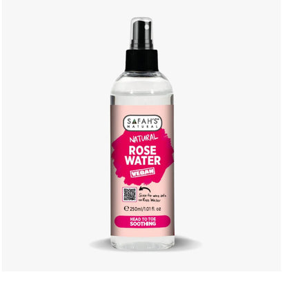 Safahs Pure Rose Water for Healthy Skin, Hair & Scalp 250ml