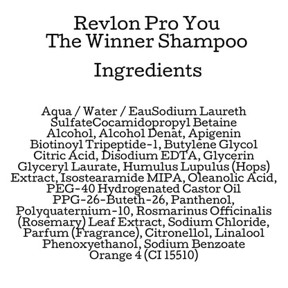 Revlon PRO YOU The Winner Anti Hair Loss Invigorating Shampoo 350ml