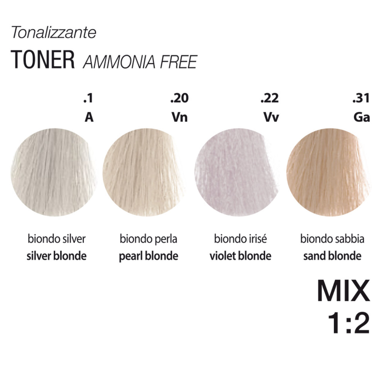 MHP- Italian Professional Hair Colour 100ml tube