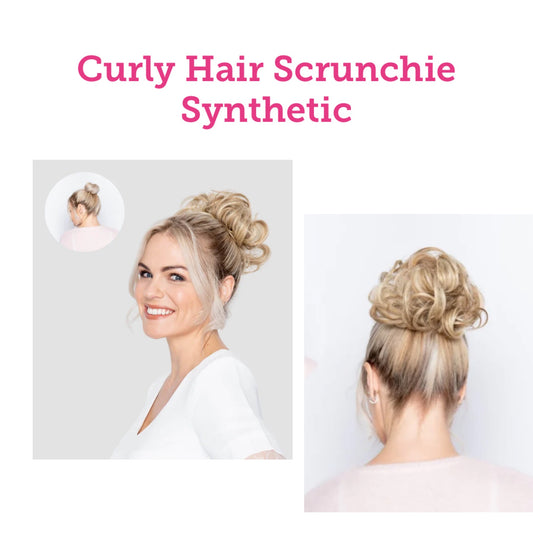 Curly Hair Scrunchie Synthetic